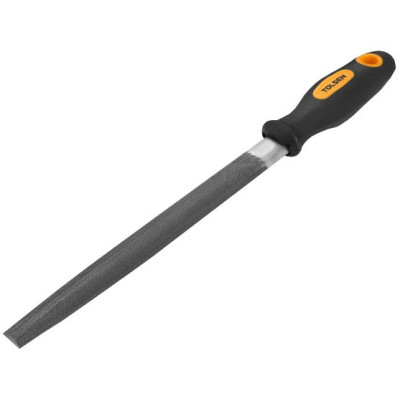 Напилок по металу Tolsen, напівкруглий, двокомпонентне руків'я, 13х13х200мм Напилок по металу Tolsen, напівкруглий, двокомпонентне руків'я, 13х13х200мм