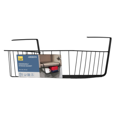 Полиця підвісна ARDESTO 30х24х10см, метал, чорний