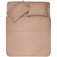 Простирадло ARDESTO Mix&Match, 240x260см, 100% бавовна, сатин, бежевий