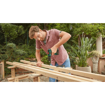 Шурупокрут-дриль акумуляторний Bosch EasyImpact 18V-40 18В 2х2А·год 20·38Нм 0-430·0-1630об/хв кейс ЗП набір 34шт (АС Xline) 1.4кг