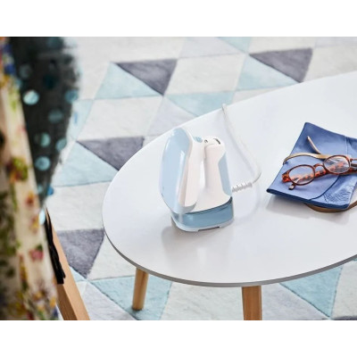 Відпарювач Tefal компактний Access Steam Pocket, 1300Вт, постійна пара - 20гр, біло-блакитний