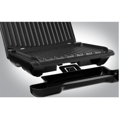 Гриль Russell Hobbs прижимний Family SteelGrill 1650Вт, темп. режимів-1, метал, червоно-чорний