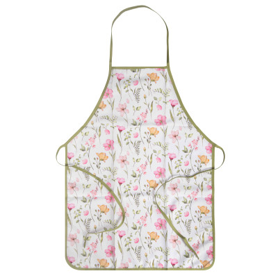 Фартух ARDESTO Spring flowers 60х80см, 100% поліестер, білий