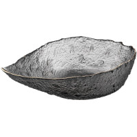 Салатник ARDESTO Leaf, 21.5см, скло, сірий Салатник ARDESTO Leaf, 21.5см, скло, сірий