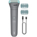 Тример Philips Series 3000, для тіла, акум., насадок-2, сталь, сірий