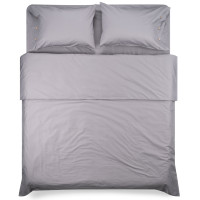 Простирадло ARDESTO Mix&Match, 240х260см, 100% бавовна, сатин, сірий