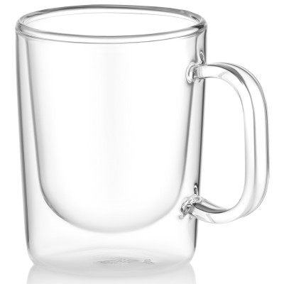 ARDESTO Набір чашок з ручками і подвійними стінками, 270мл, 2шт, боросилікатне скло, прозорий ARDESTO Набір чашок з ручками і подвійними стінками, 270мл, 2шт, боросилікатне скло, прозорий