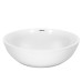 Раковина, умивальник ARDESTO Jade, штучний камінь, кругла, без отвору для змішувача та переливу, 420х150мм, накладний, білий