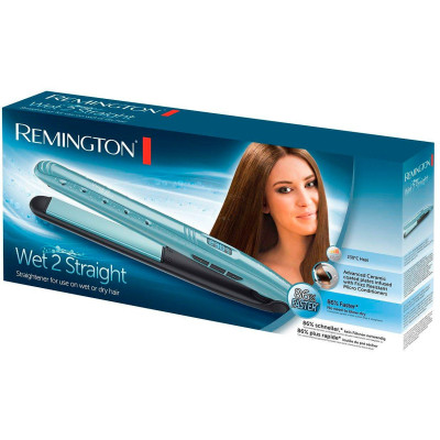 Випрямляч Remington Wet 2 Straight, 47Вт, темп.режимів-10, 140-230С, дисплей, кераміка, титан , бірюзовий Випрямляч Remington Wet 2 Straight, 47Вт, темп.режимів-10, 140-230С, дисплей, кераміка, титан , бірюзовий