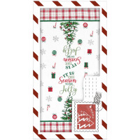 Подарунковий набір рушничків в коробці ARDESTO Christmas Tree 38х63см, 2шт, 100% бавовна, зелений