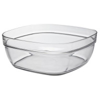 Салатник Duralex Lys Carre, 3100мл, 23х23см, скло, прозорий Салатник Duralex Lys Carre, 3100мл, 23х23см, скло, прозорий