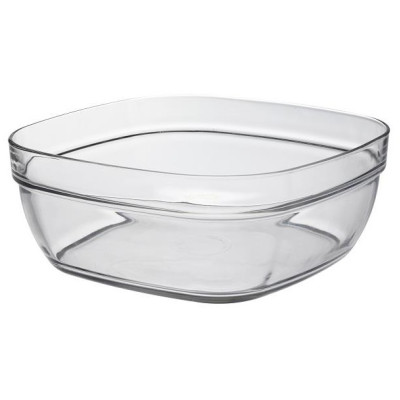 Салатник Duralex Lys Carre, 3100мл, 23х23см, скло, прозорий Салатник Duralex Lys Carre, 3100мл, 23х23см, скло, прозорий