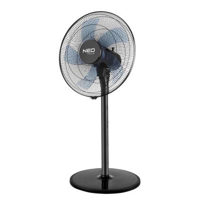 Вентилятор підлоговий Neo Tools NT01 професійний, 40см, 50Вт, опора кругла, двигун мідь 100%, чорний