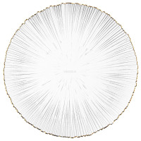 Тарілка Ardesto Mallow, 26.5см, скло, прозорий