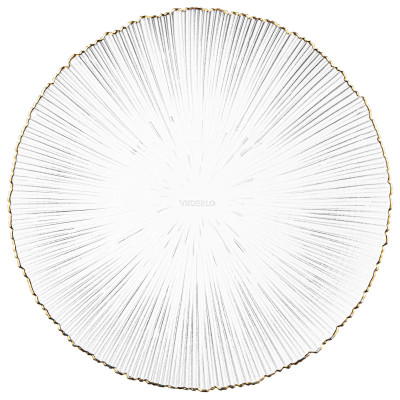 Тарілка Ardesto Mallow, 26.5см, скло, прозорий Тарілка Ardesto Mallow, 26.5см, скло, прозорий