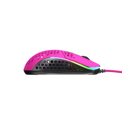 Миша Xtrfy M42, USB-A, RGB, рожевий