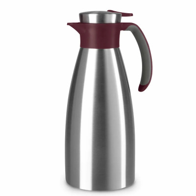 Термоглечик Tefal Soft Grip, 1.5л, нежавіюча сталь, пластик, бордовий