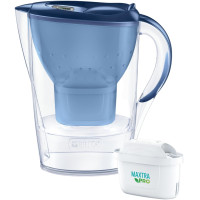 Фільтр-глечик Brita Marella Memo MXPro 2.4л (1.4л очищеної води) з фільтр-картриджем, синій