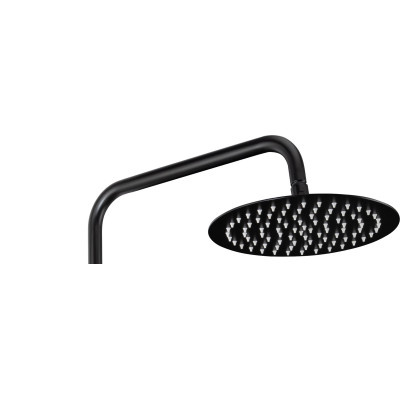 Душова система Deante Jasmin зі змішувачем-термостатом для душу, душ - 3 функц., кріпл. - на стійці, чорний