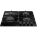 Варильна поверхня Hansa газова на склі, 59см, чавун, чорний