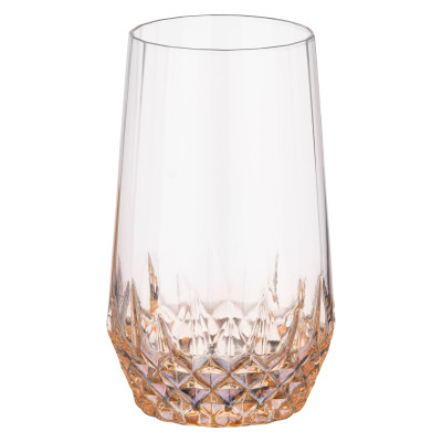 ARDESTO Набір склянок високих Black Mars Favola 460мл, 2шт, скло, прозоро-золотистий ARDESTO Набір склянок високих Black Mars Favola 460мл, 2шт, скло, прозоро-золотистий