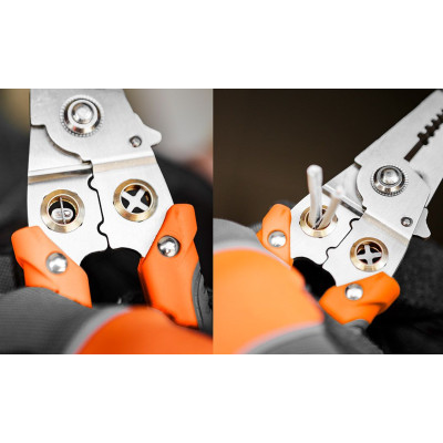 Neo Tools Кліщі обтискні, для обтиску наконечників 0.8-3.2мм кв., 180мм Neo Tools Кліщі обтискні, для обтиску наконечників 0.8-3.2мм кв., 180мм