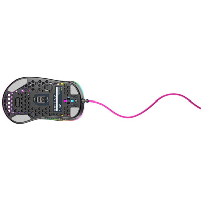 Миша Xtrfy M4, USB-A, RGB, рожевий