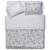 КПБ 2,0сп ARDESTO Gloria, підковдра 200х220см, простирадло 230х240см, наволочки (2) 50х70см, 100% бавовна, сатин, польові квіти, сірий світлий КПБ 2,0сп ARDESTO Gloria, підковдра 200х220см, простирадло 230х240см, наволочки (2) 50х70см, 100% бавовна, сатин, польові квіти, сірий світлий