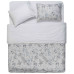 КПБ 2,0сп ARDESTO Gloria, підковдра 200х220см, простирадло 230х240см, наволочки (2) 50х70см, 100% бавовна, сатин, польові квіти, сірий світлий