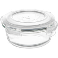 Контейнер для зберігання харчових продуктів ARDESTO Gemini 0.4л, боросилікатне скло, пластик, круглий, прозорий Контейнер для зберігання харчових продуктів ARDESTO Gemini 0.4л, боросилікатне скло, пластик, круглий, прозорий