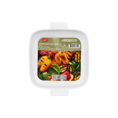 ARDESTO Форма для запікання Gemini, квадратна, порцеляна, 23*18.5*4.5 см