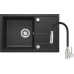 Набір для кухні Deante Leda, гранітна мийка ZRD_2113 + зміш. BOC_B740, графіт