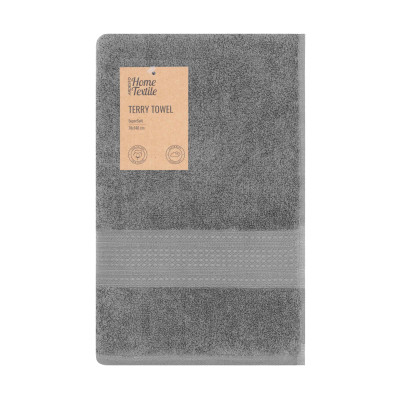 Рушник махровий ARDESTO SuperSoft 70х140см, 100% бавовна, сірий Рушник махровий ARDESTO SuperSoft 70х140см, 100% бавовна, сірий