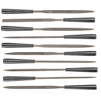 Надфілі по металу TOPEX, алмазні, D3мм, рукоятка пластик, 140мм, набір 10шт