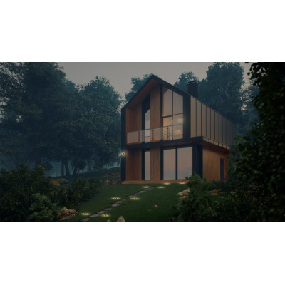 LEDVANCE Світильник LED 1.2Вт 3000K 60Лм фасадний автономний ENDURA STYLE ROUND SOLAR UTILI чорний