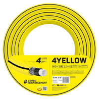 Шланг садовий Cellfast 4YELLOW 3/4" 50м, 4 шари, до 20 Бар, -10…+50°C (10-522)