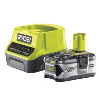 Ryobi Акумулятор і зарядний пристрій ONE+ RC18120-140, 4 Агод, 18В Ryobi Акумулятор і зарядний пристрій ONE+ RC18120-140, 4 Агод, 18В
