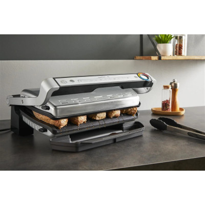 Tefal Гриль прижимний OptiGrill+ XL 2000Вт, темп. режимів-4, з`ємні пластини, алюміній, метал