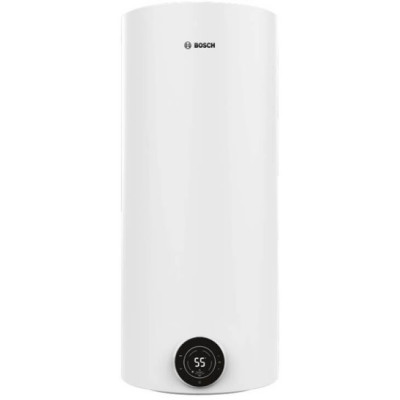 Водонагрівач електр. BOSCH круглий Tronic 4000T, 120л, 2кВт, сухий тен, вертикальний монтаж, електр. кер-ння, B, білий
