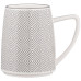 ARDESTO Чашка Lamberto, 360мл, порцеляна, біло-сірий