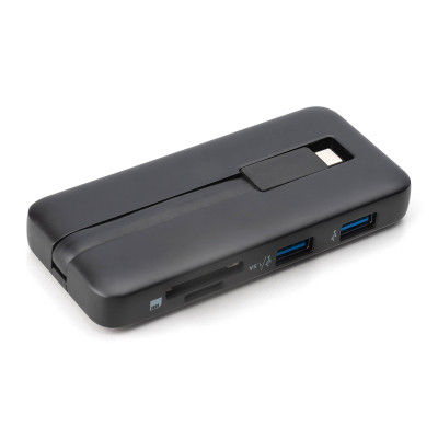 Док-станція DIGITUS USB-C > HDMI/2xUSB-A/USB-C/SD/MicroSD/RJ54, Travel