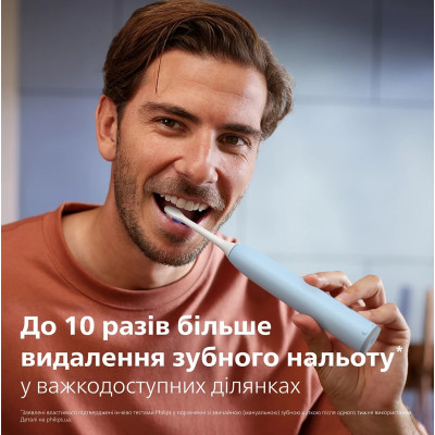 Щітка зубна електр. Philips, Sonicare 6100 Series, 62т. колив/хв, насадок-1, блакитний