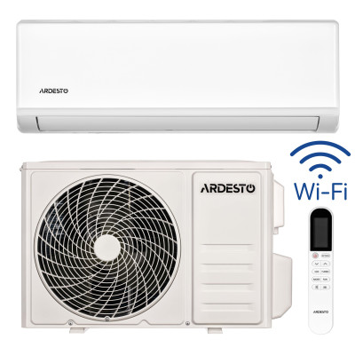 Кондиціонер ARDESTO CoolSmartPro 55м2 інвертор 18000BTU 5.1кВт A++/A+ -25°С Wi-Fi R32 білий
