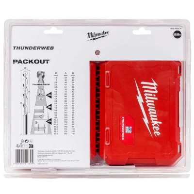 Набір свердел по металу Milwaukee THUNDERWEB, HSS-G, 1-13мм, кейс, 25шт