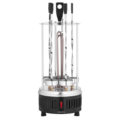 ARDESTO Электрошашлычница VEG-HY1000, 900 Вт, 5 шампуров, вращение 360, U-образные нагреватели, алюмин. кожух ARDESTO Электрошашлычница VEG-HY1000, 900 Вт, 5 шампуров, вращение 360, U-образные нагреватели, алюмин. кожух