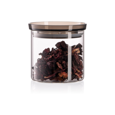 Банка для зберігання ARDESTO Fresh, 500мл, скло, пластик, прозорий