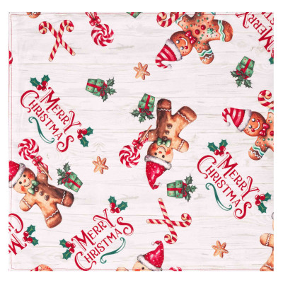 Ранер ARDESTO Christmas Gingerbread 33х137см, 100% поліестер, червоний