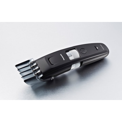 Тример Panasonic, для бороди і вусів, мережа+акум., насадок-4, сталь, чорний