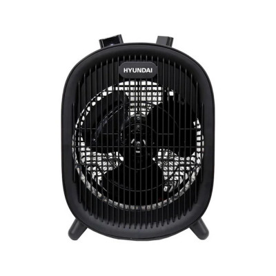 Тепловентилятор HYUNDAI HFH2000FX, 20м2, 2000Вт, мех. упр-ння, спіральний нагрів. елемент, чорний