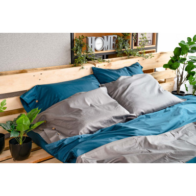 Підковдра ARDESTO Mix&Match, 200х220см, 100% бавовна, сатин, сірий